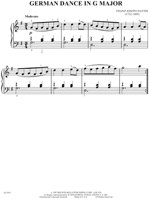 German Dance In G Major