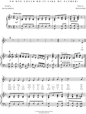 No One Could Do It Like My Father!