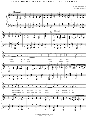 Stay Down Here Where You Belong