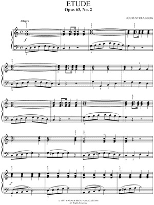 Etude, Opus 63, No. 2