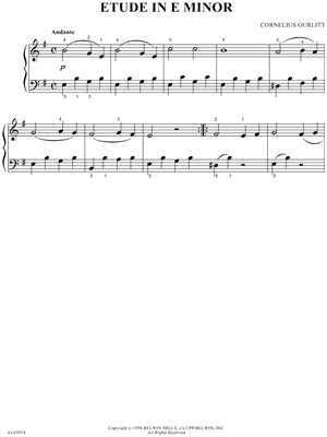 Etude In E Minor