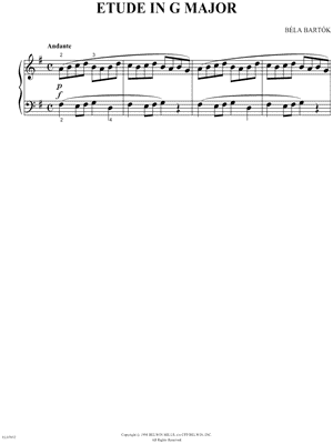 Etude In G Major
