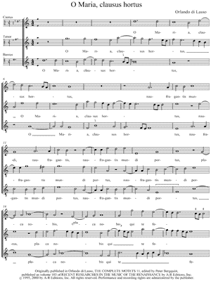 O Maria, clausus hortus