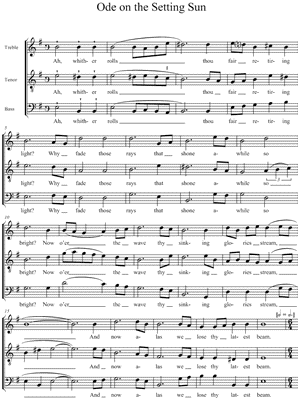 Ode on the Setting Sun