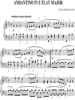 Andantino In E Flat Major
