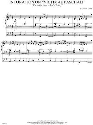 Intonation on "Victimae Paschali"