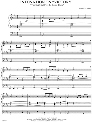 Intonation on "Victory"