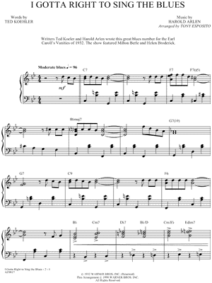 I Gotta Right To Sing the Blues