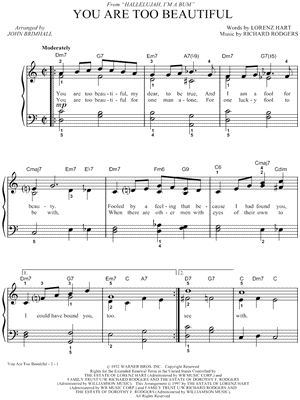 You Are Too Beautiful