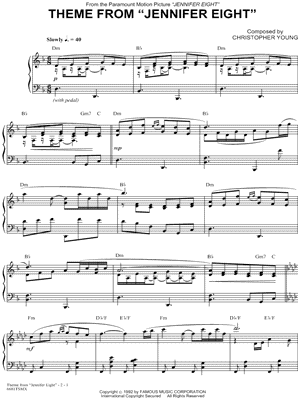 Theme From "Jennifer Eight"