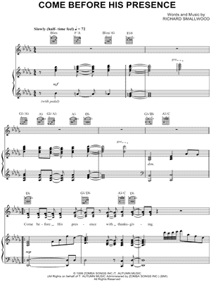 Come Before His Presence