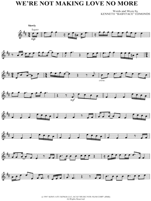 We're Not Making Love No More