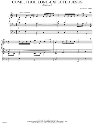 Come, Thou Long-Expected Jesus