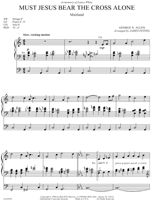 Must Jesus Bear the Cross Alone