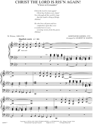 Christ the Lord Is Ris'n Again!