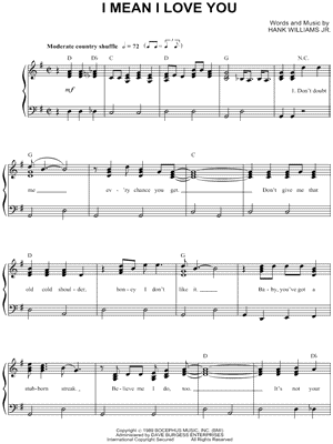 I Mean I Love You
