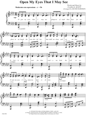 Open My Eyes That I May See