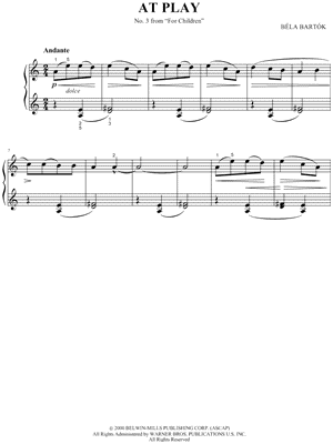 For Children, Sz.42, No. 3