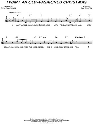 I Want an Old-Fashioned Christmas