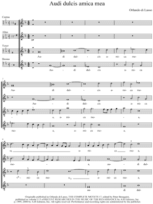 Audi dulcis amica mea