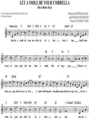 Let a Smile Be Your Umbrella