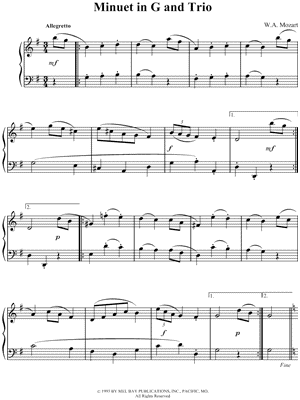 Minuet and Trio in G Major