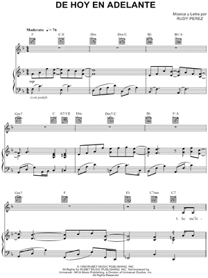 De Hoy En Adelante
