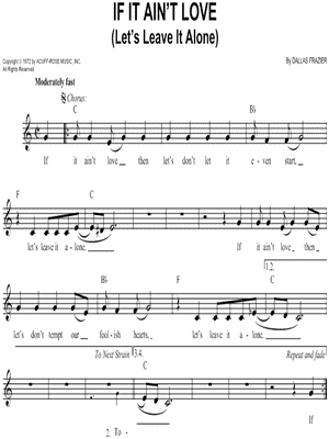 If It Ain't Love
