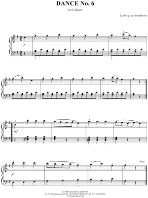 German Dance No. 6 in G Major