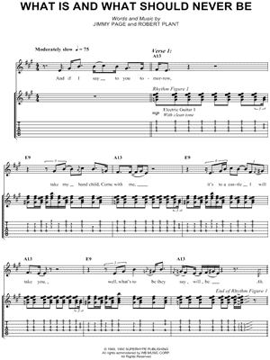 What Is and What Should Never Be