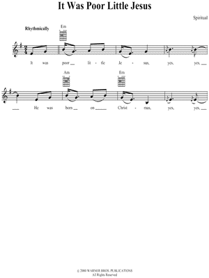 It Was Poor Little Jesus