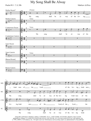 My song shall be always