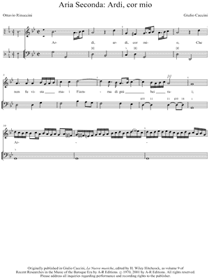 Aria Seconda: Ardi, cor mio