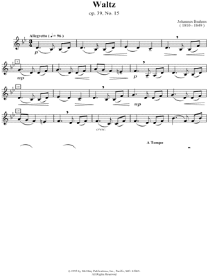 Waltz, Op. 39, No. 15