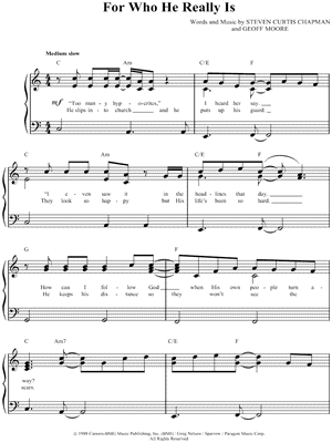 For Who He Really Is