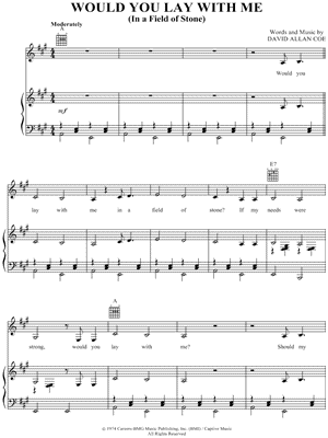 Would You Lay With Me