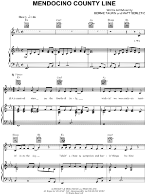 Mendocino County Line