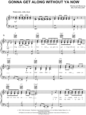 Gonna Get Along Without Ya Now