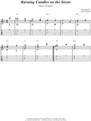 Burning Candles on the Street