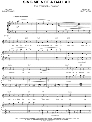 Sing Me Not a Ballad