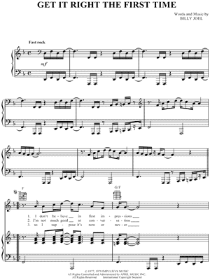 Get It Right the First Time