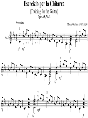 Esercizio Per La Chitarra No. 3