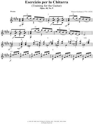 Esercizio Per La Chitarra No. 9