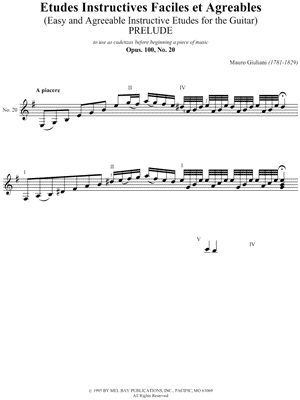 Cadenza/Prelude No. 20