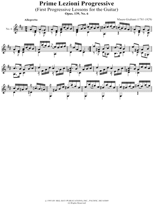 Prime Lezioni Progressive No. 6