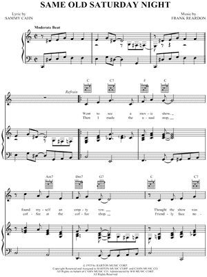 Same Old Saturday Night