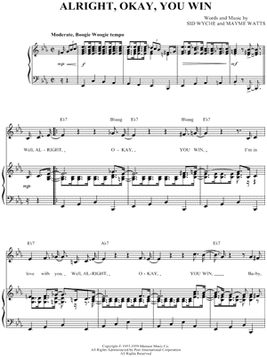 Alright, Okay, You Win