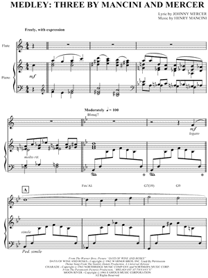 Medley: Three By Mancini and Mercer