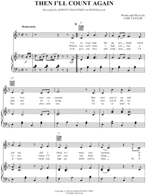 Then I'll Count Again