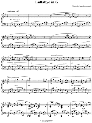 Lullabye In G